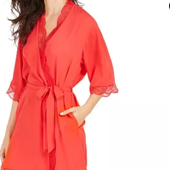 PLUS SIZE LACE TRIM ROBE SIZE 3X - Picture 1 of 4